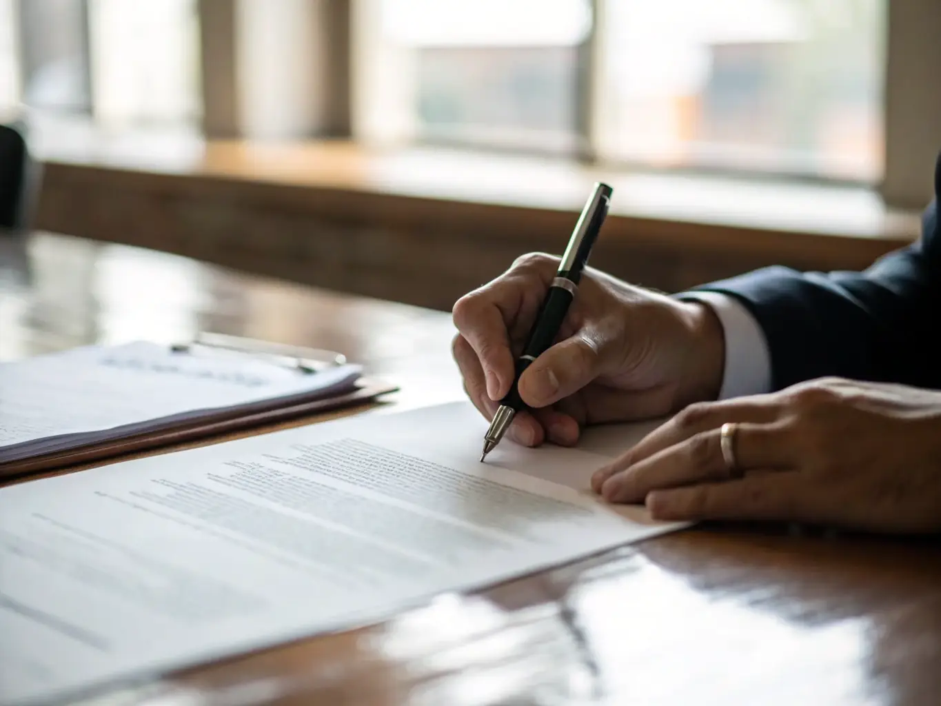 An image of two hands shaking over a signed document, representing domestic agreements and the importance of legal contracts in family law.